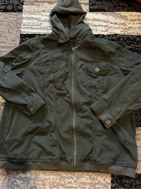 Women’s plus size Penningtons Olive Green utility Jacket